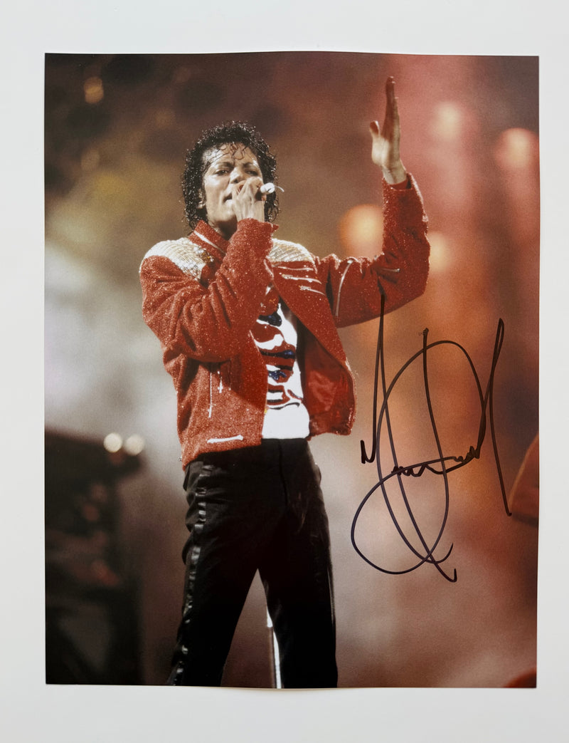 MICHAEL JACKSON Autographed 11x14 inch Photo – The Signature Library