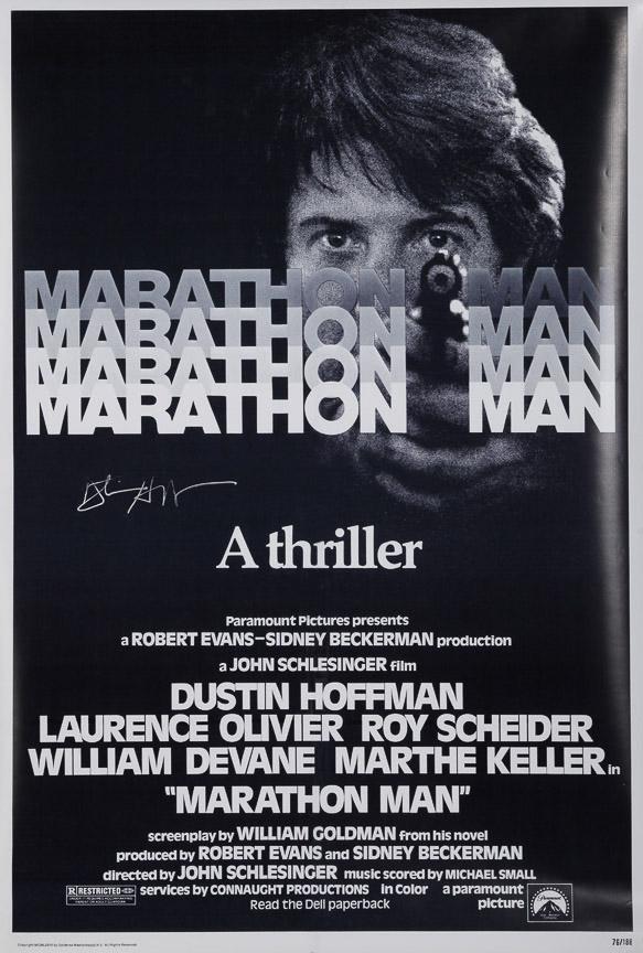 "Marathon Man" autographed by DUSTIN HOFFMAN