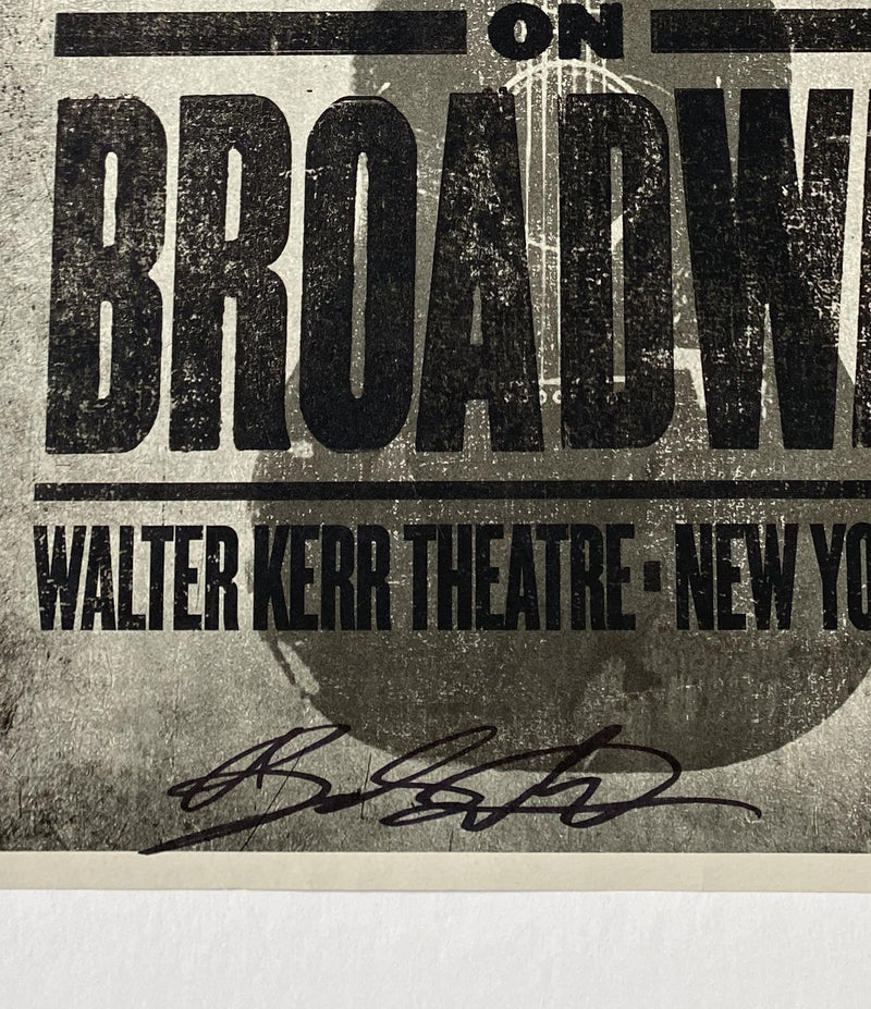 BRUCE SPRINGSTEEN autographed bruce-springsteen-autographed-on-broadway-poster-the-signature-library
