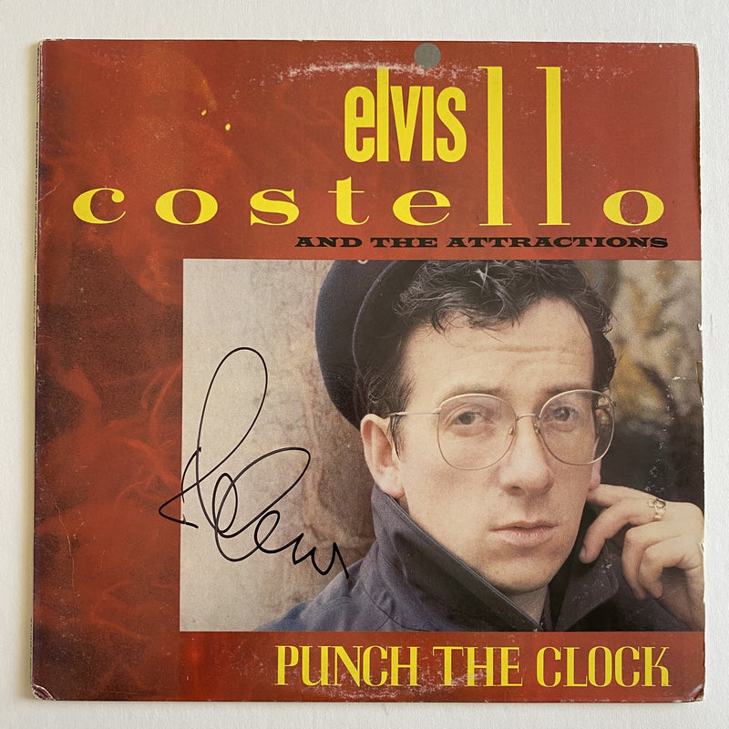ELVIS COSTELLO autographed "Punch The Clock"