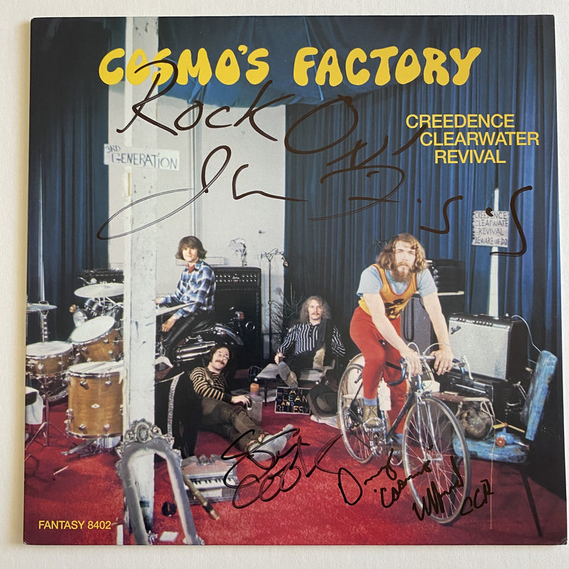 CREEDENCE CLEARWATER RIVIVAL autographed "Cosmo's Factory"