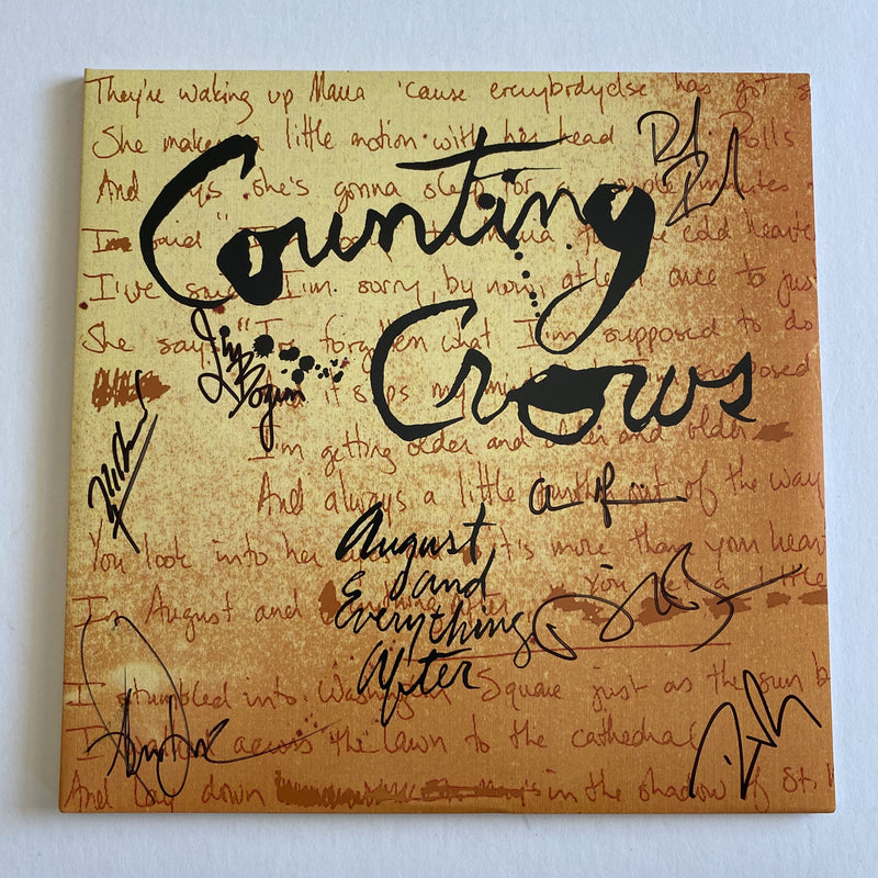 COUNTING CROWS autographed "August and Everything After"
