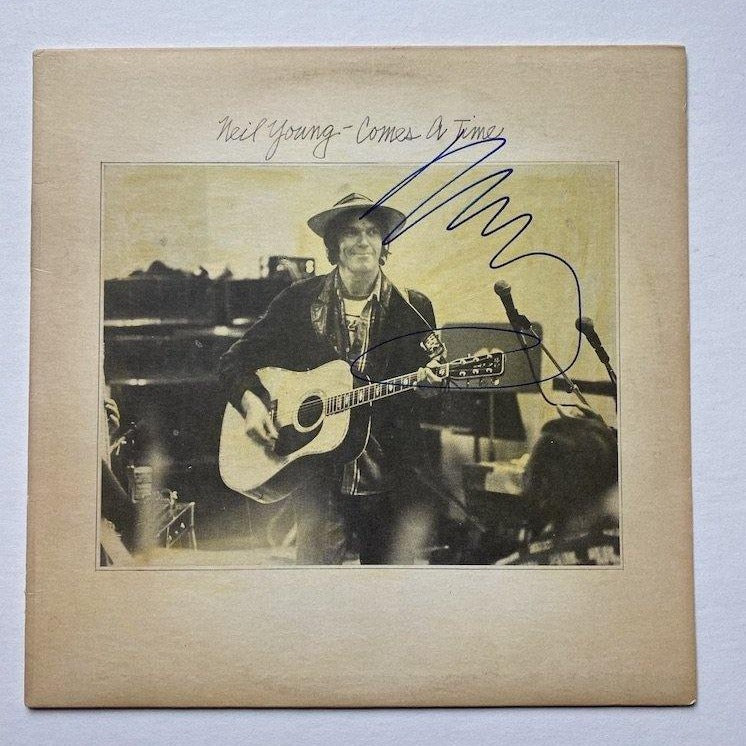 NEIL YOUNG autographed "Comes A Time"