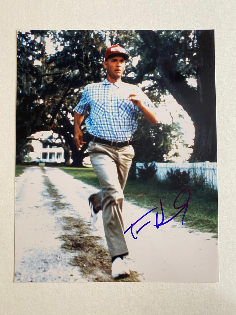 TOM HANKS autographed "Run FORREST Run" 11x14 photo