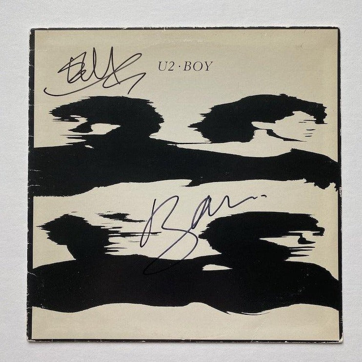 U2 / BONO and THE EDGE autographed "Boy"