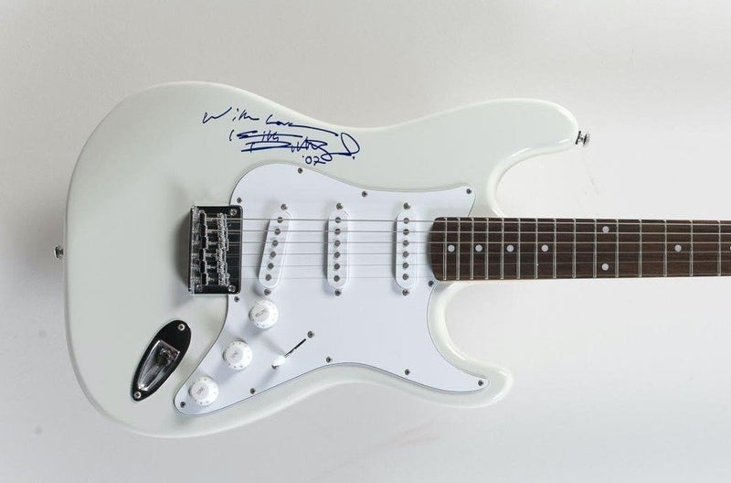 KEITH RICHARDS autographed pearl Stratocaster
