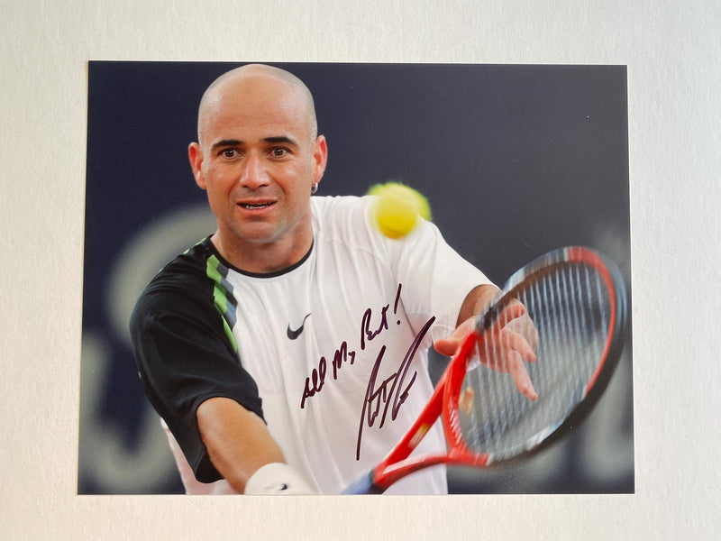 ANDRE AGASSI autographed 11x14 photo