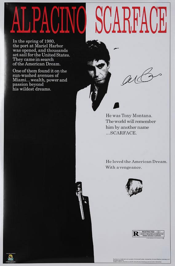 "Scarface" autographed by AL PACINO