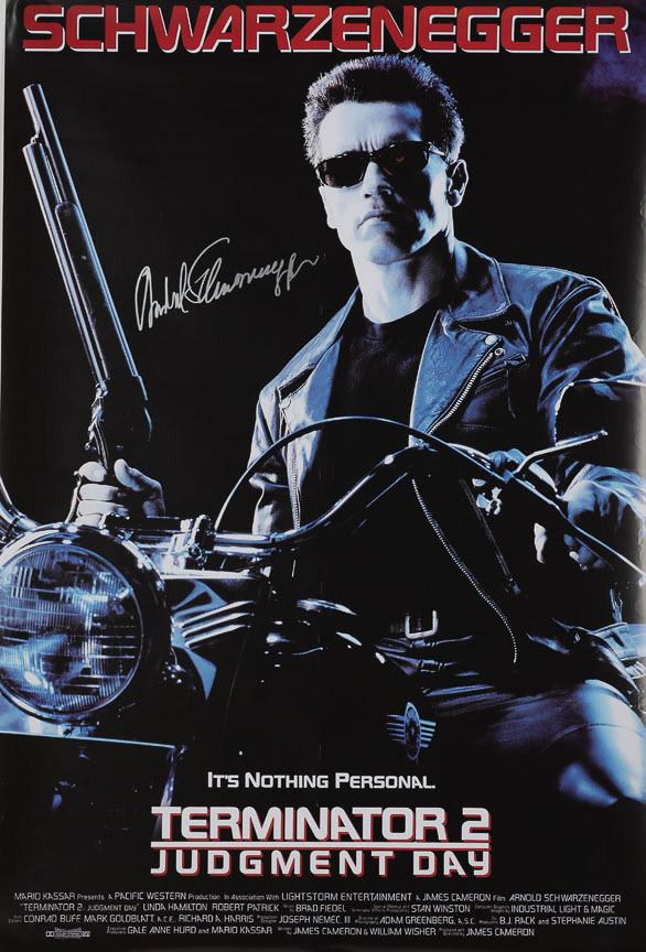 "Terminator 2 - Judgement Day" autographed by ARNOLD SCHWARZENEGGER