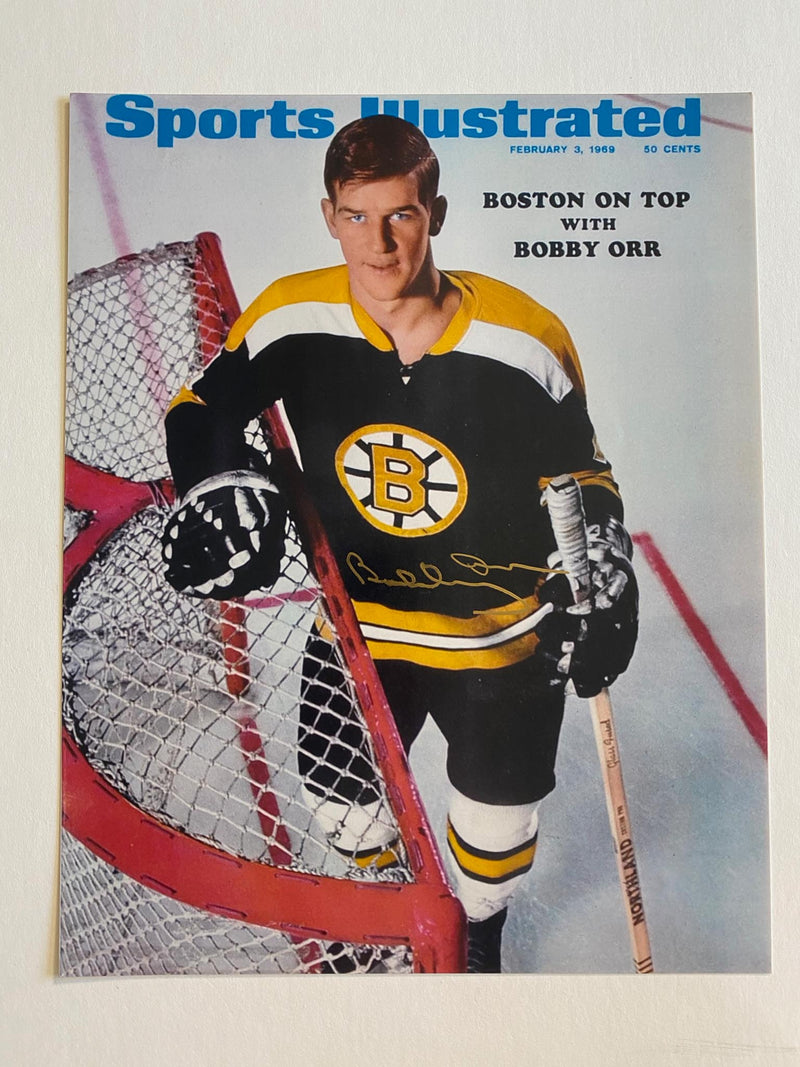 BOBBY ORR autographed "Sports Illustrated" 11x14 photo