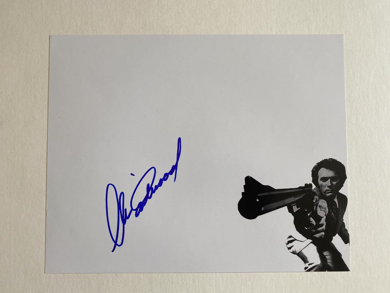 CLINT EASTWOOD autographed "Dirty Harry" 11x14 photo