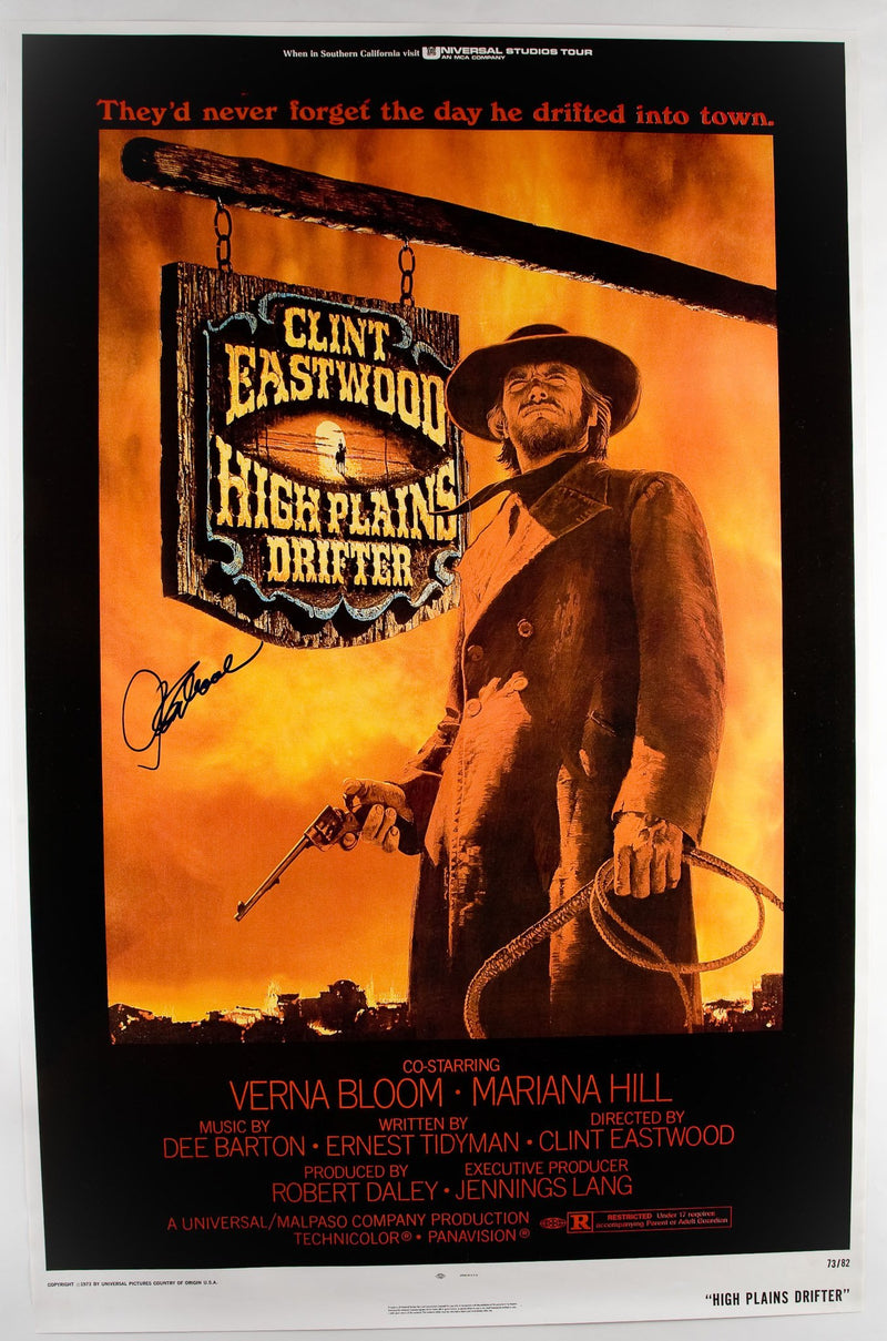 "High Plains Drifter" autographed by CLINT EASTWOOD