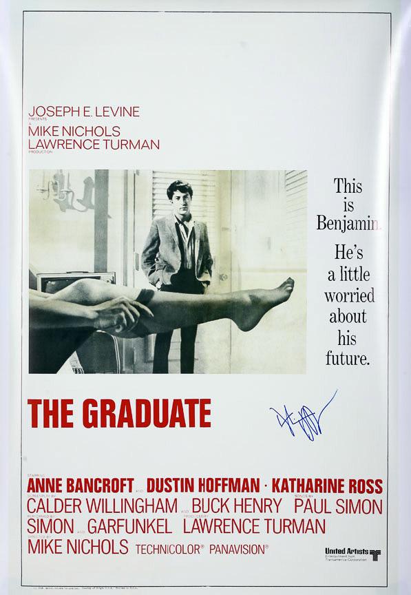 "The Graduate" autographed by DUSTIN HOFFMAN