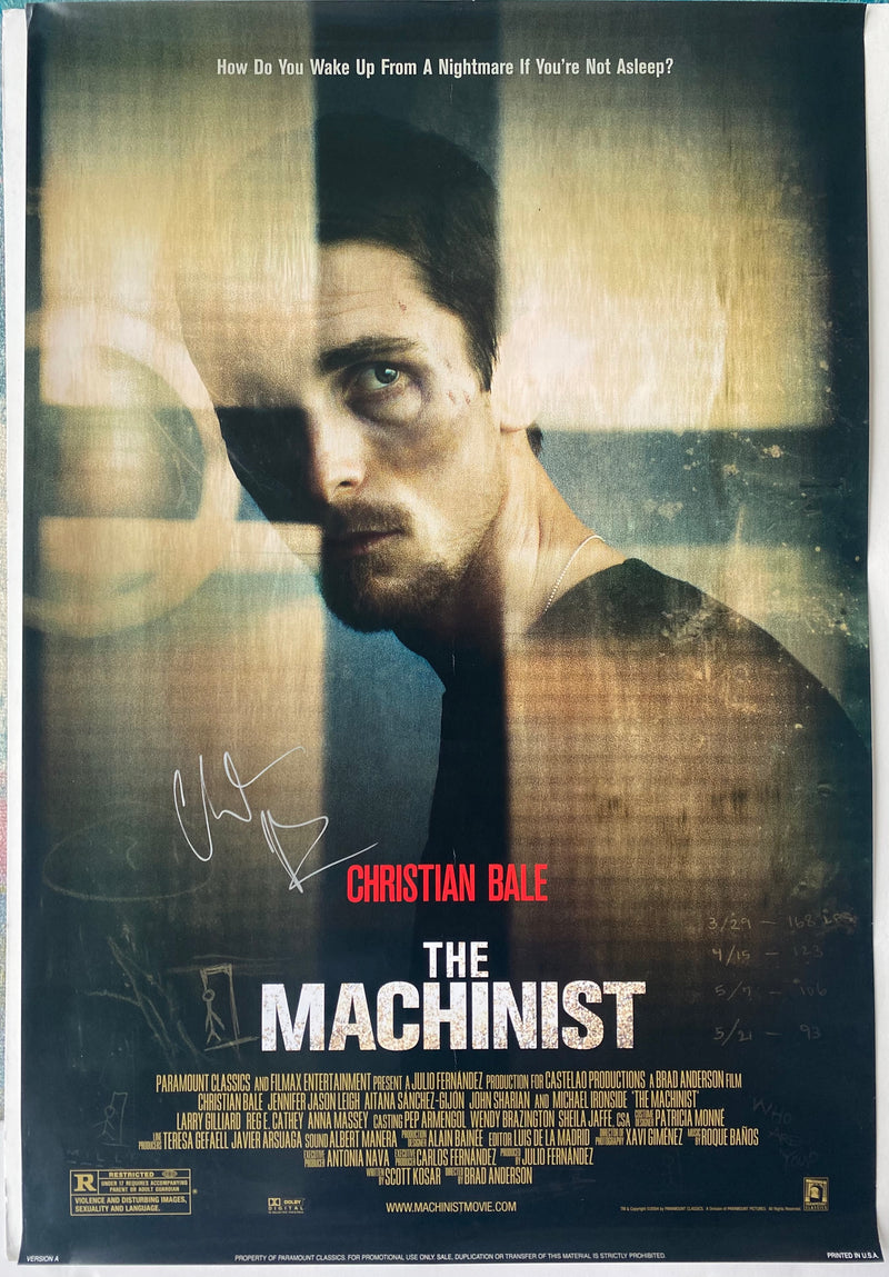 "The Machinist" autographed by CHRISTIAN BALE