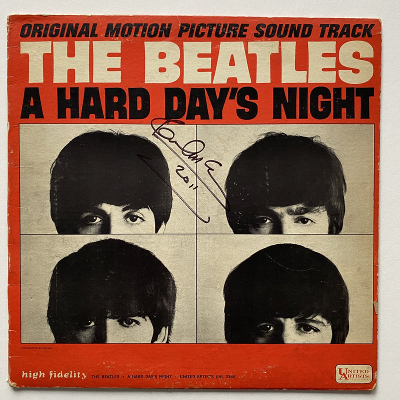 PAUL McCARTNEY autographed "A Hard Day's Night"