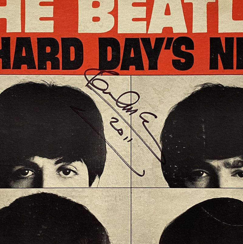 PAUL McCARTNEY autographed "A Hard Day's Night"