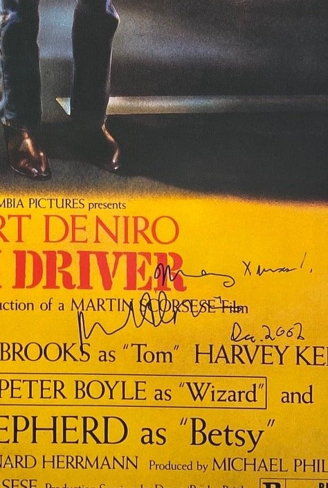 "Taxi Driver" autographed by ROBERT DENIRO with "Merry Xmas!" inscription