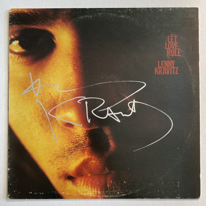 LENNY KRAVITZ autographed "Let Love Rule"