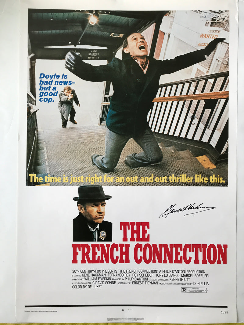 "The French Connection" autographed by GENE HACKMAN