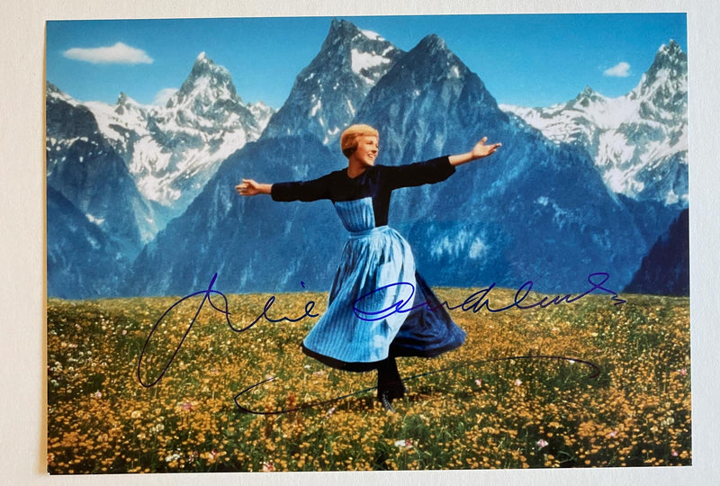 JULIE ANDREWS autographed "Sound Of Music" 11x14 photo