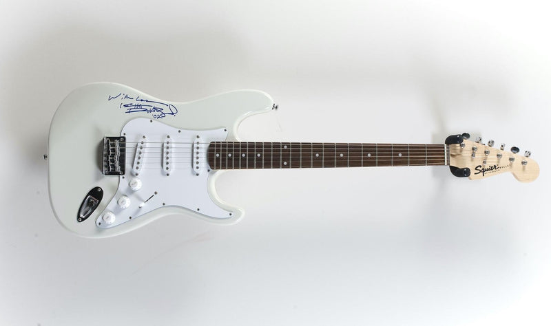 KEITH RICHARDS autographed pearl Stratocaster