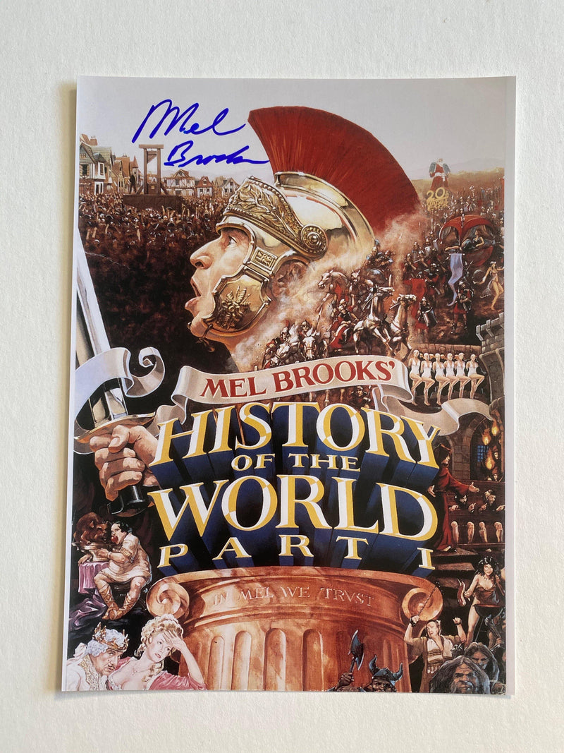MEL BROOKS autographed "History of the World" 8x12 photo