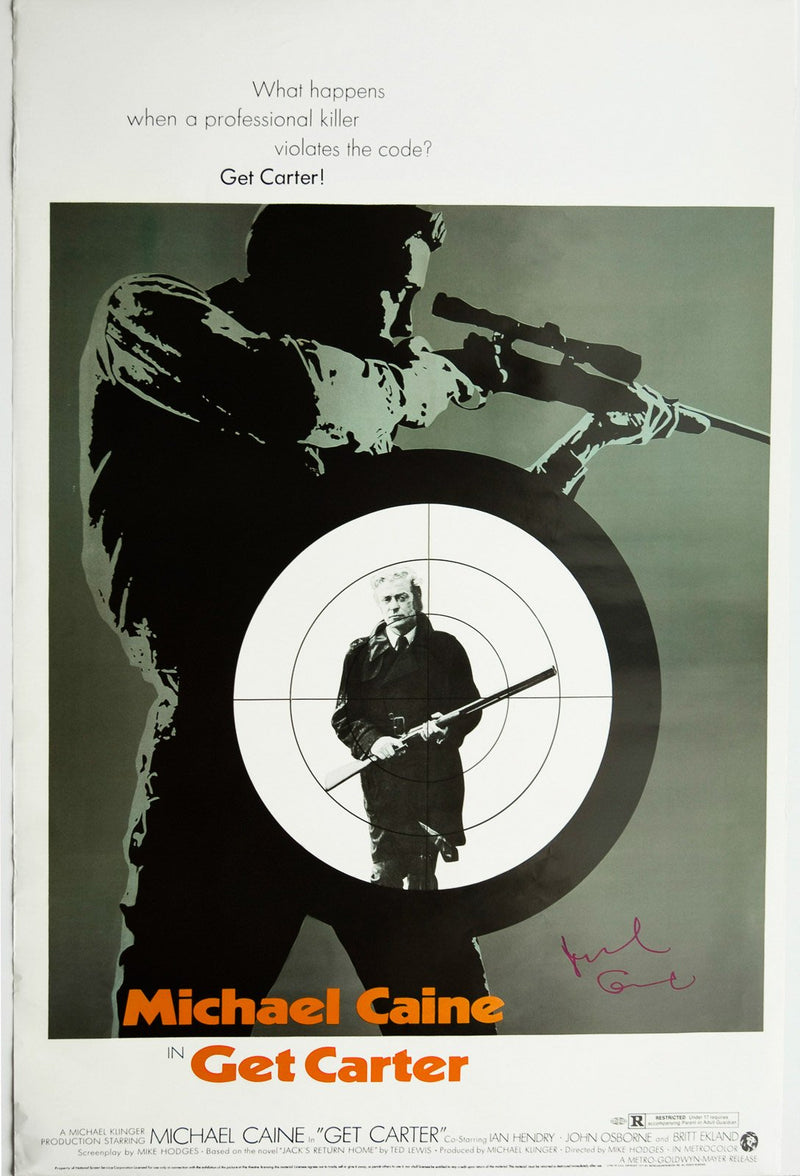 "Get Carter" autographed by MICHAEL CAINE