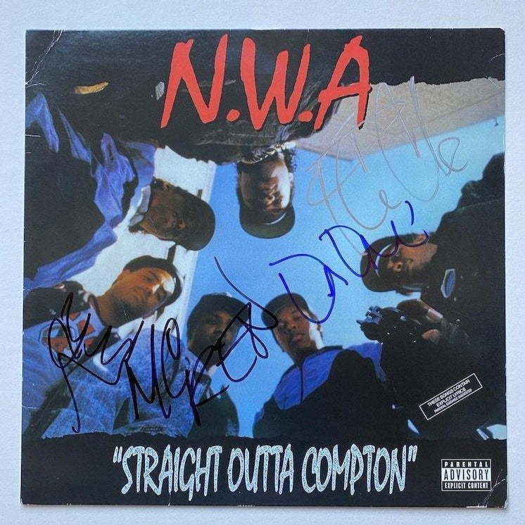N.W.A autographed "Straight Outta Compton"