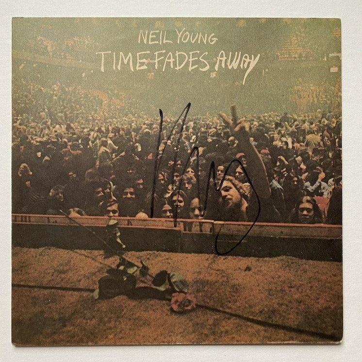 NEIL YOUNG autographed "Time Fades Away"