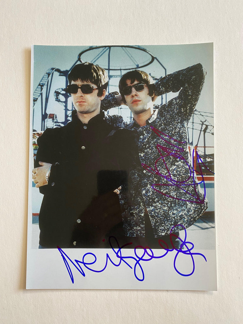 OASIS / LIAM and NOEL GALLAGHER autographed 8x10 photo