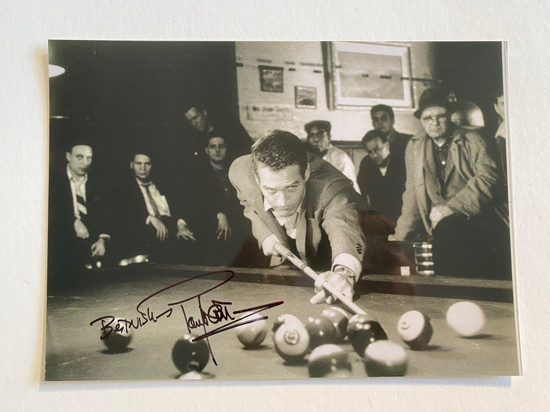 PAUL NEWMAN autographed "The Hustler" 8x12 photo