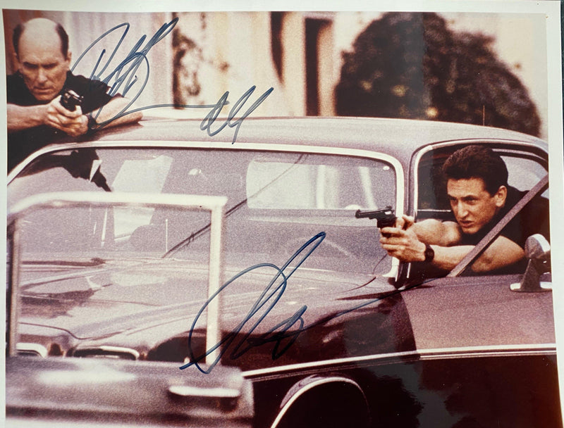 "Colors" autographed 8x10 photo by ROBERT DUVALL and SEAN PENN