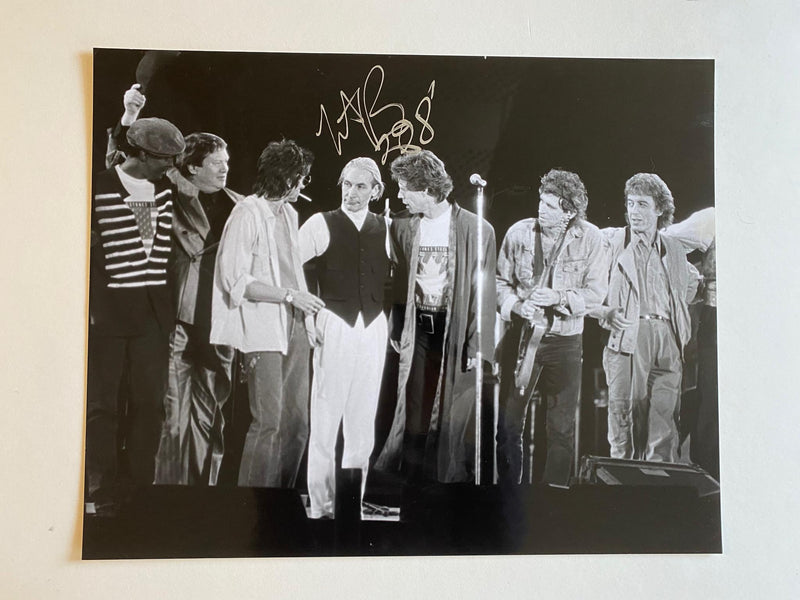 ROLLING STONES 16x20 photo autographed by CHARLIE WATTS