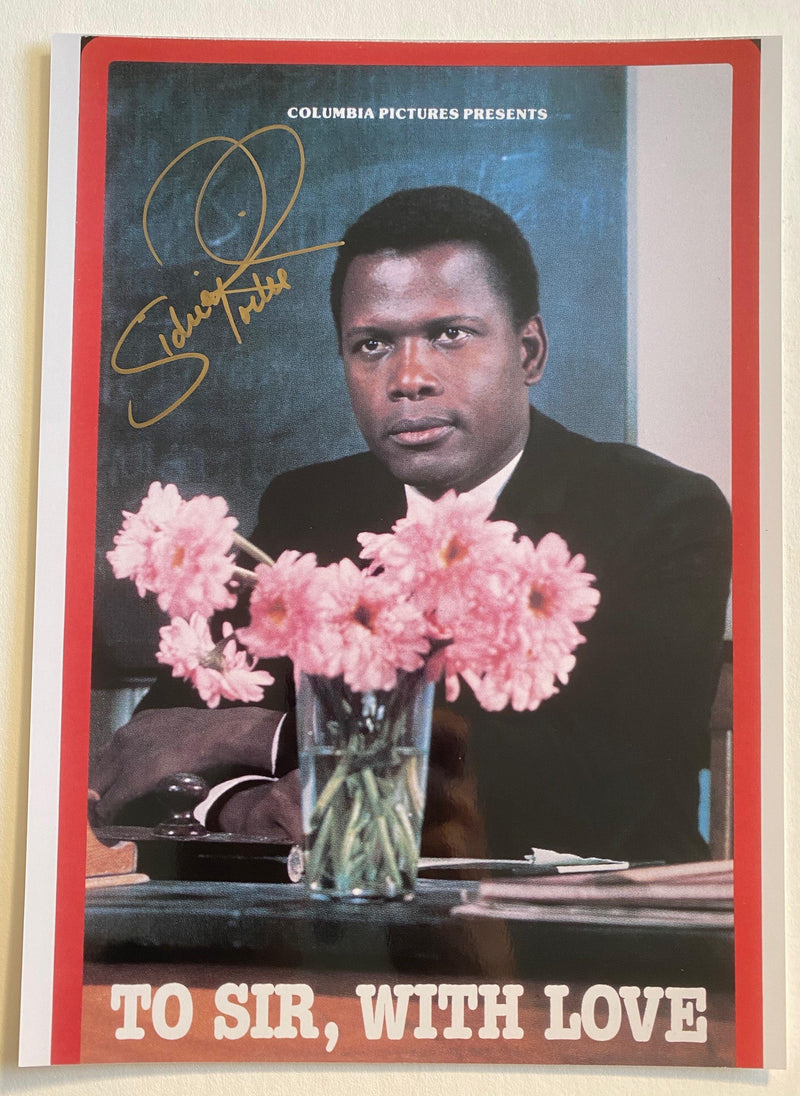 SIDNEY POITIER autographed "To Sir, With Love" 8x12 photo