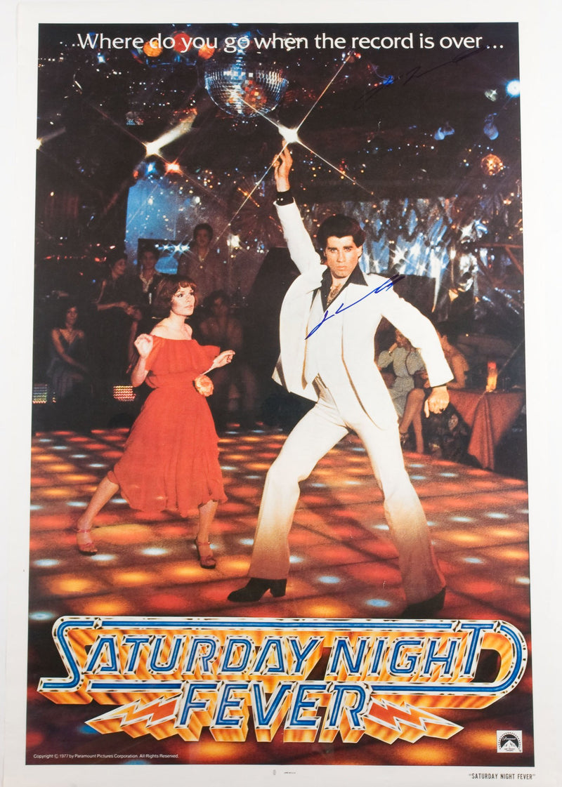 "Saturday Night Fever" autographed by JOHN TRAVOLTA