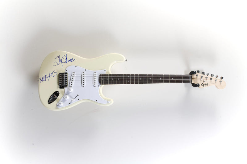 SLY STONE autographed white Stratocaster