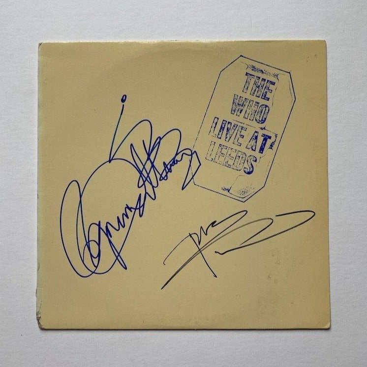 THE WHO / ROGER DALTREY and PETE TOWNSHEND autographed "Live at Leeds"