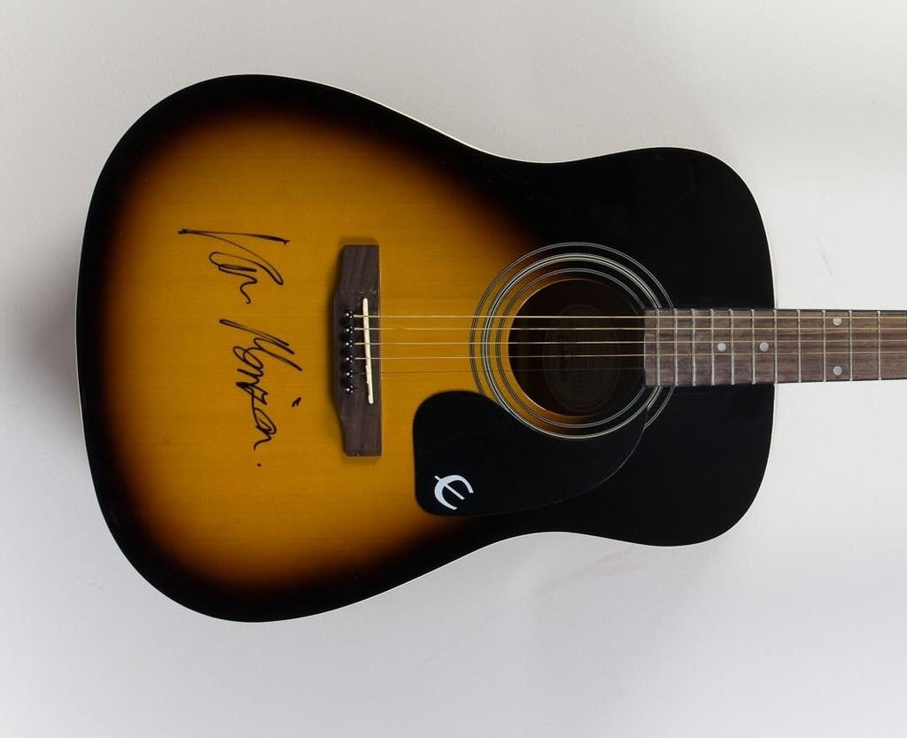 VAN MORRISON autographed acoustic Epiphone