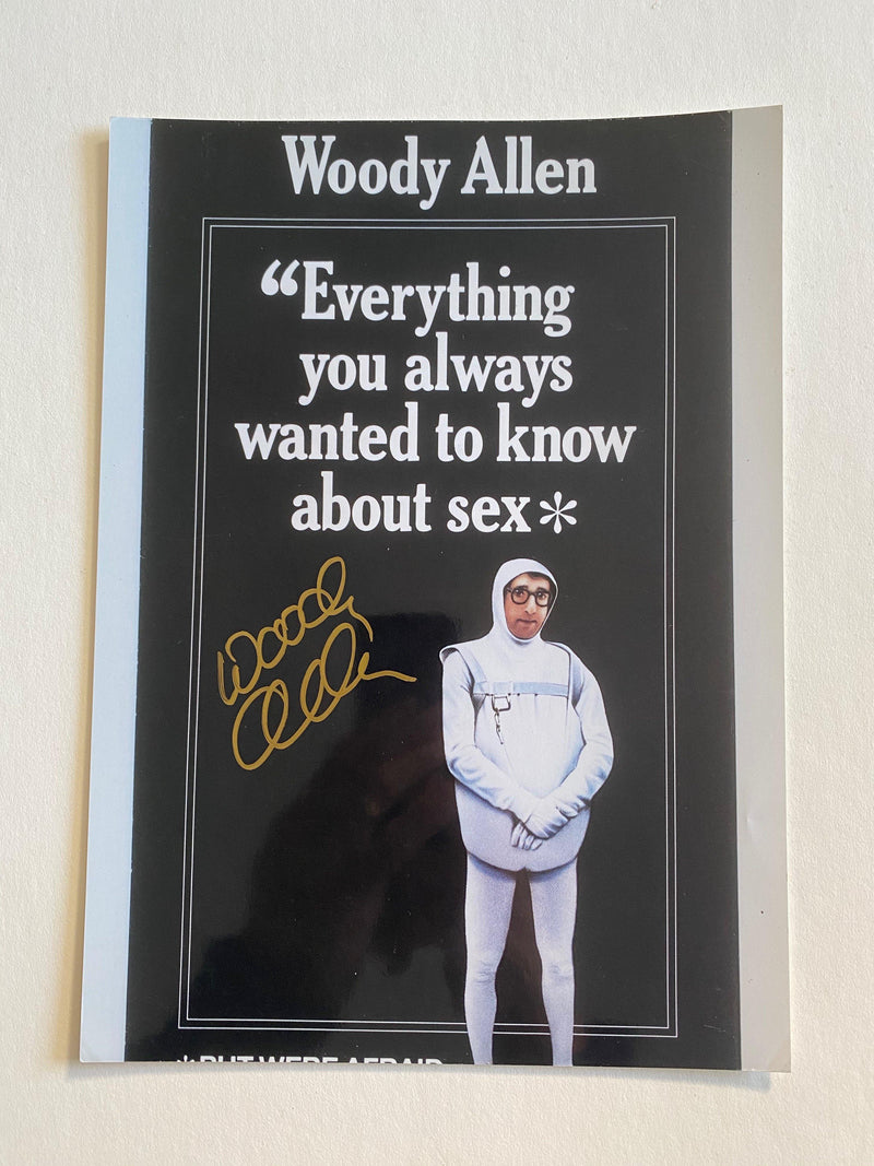 WOODY ALLEN autographed "Everything You Always Wanted to Know About Sex" 8x10 photo