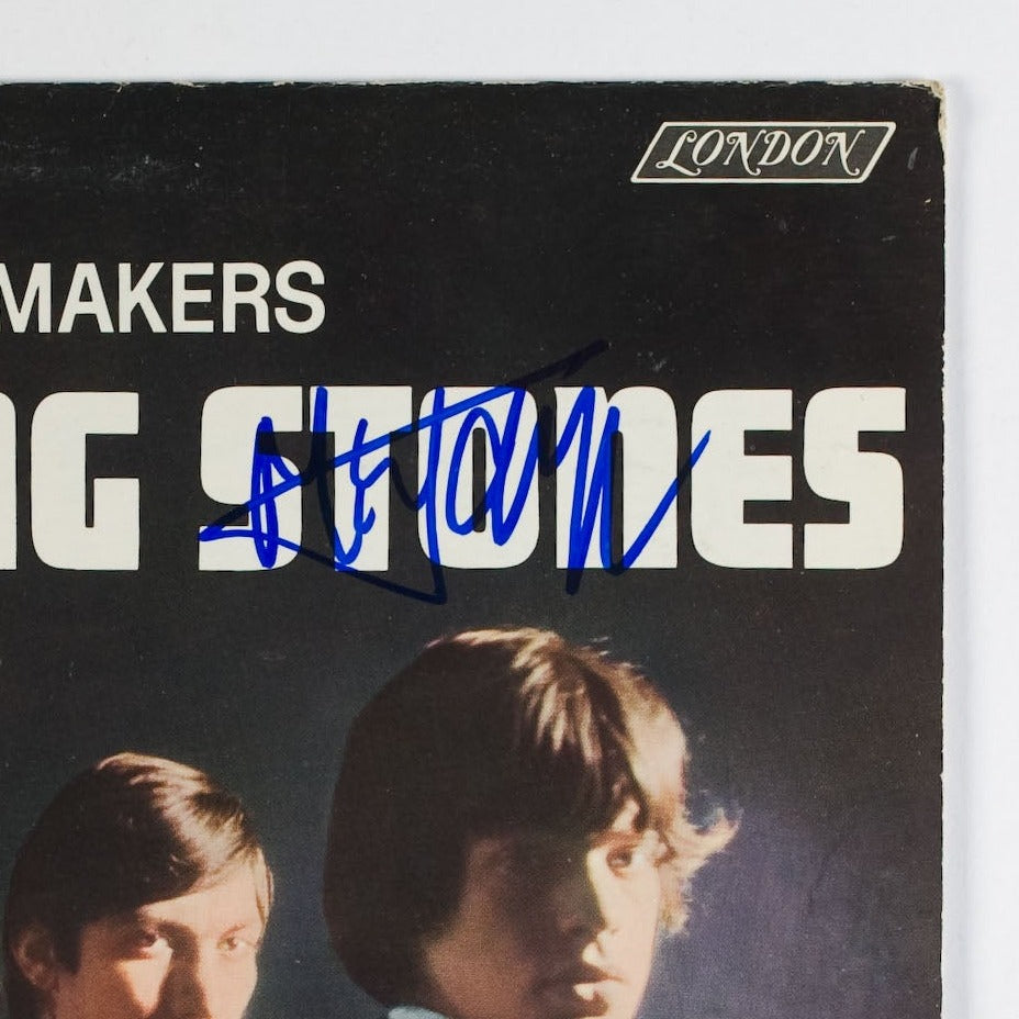 ROLLING STONES autographed DEBUT album by MICK JAGGER, KEITH RICHARDS, Bill Wyman and CHARLIE WATTS