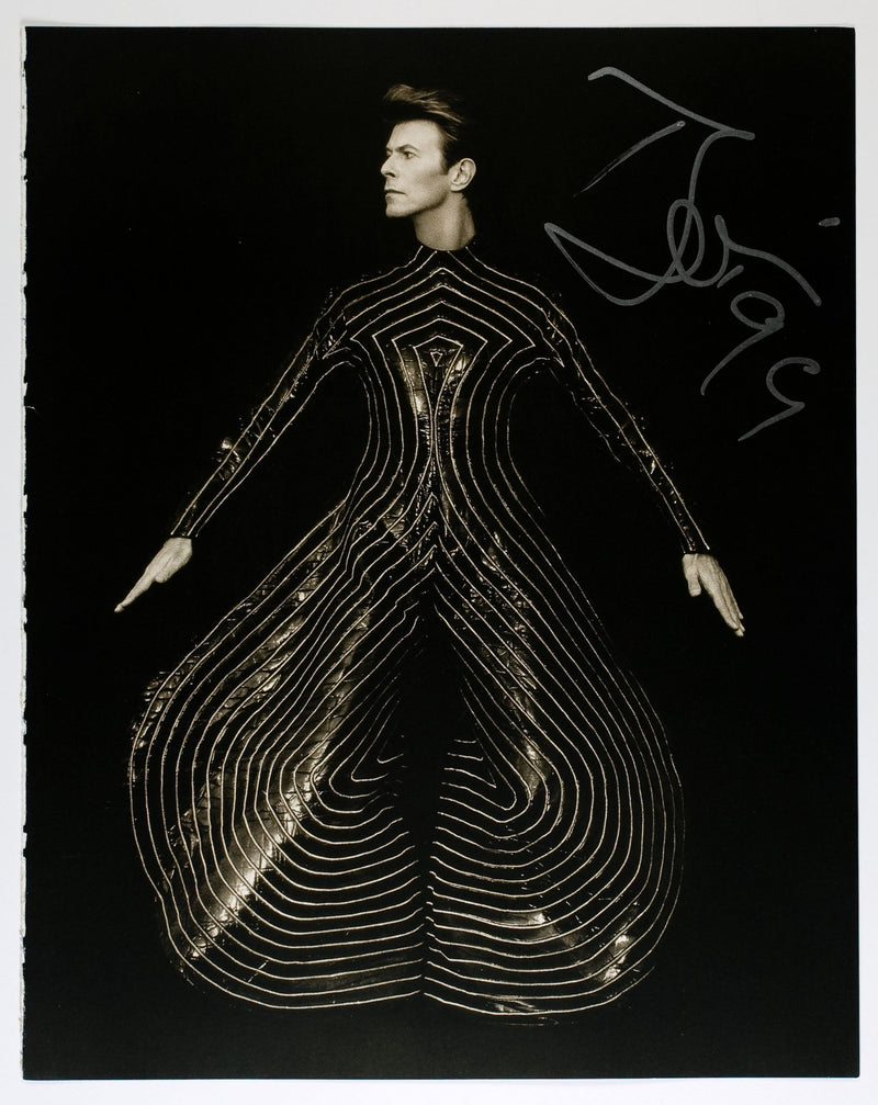 DAVID BOWIE autographed 12x15 "Herb Ritts" photo