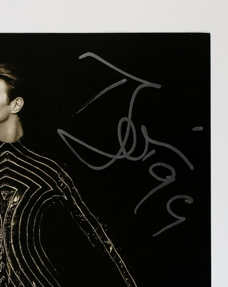 DAVID BOWIE autographed 12x15 "Herb Ritts" photo