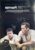"The Fighter" autographed by CHISTIAN BALE and MARK WAHLBERG
